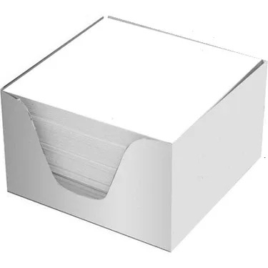 Aka 7.5x7.5 Cm Küp Blok Beyaz