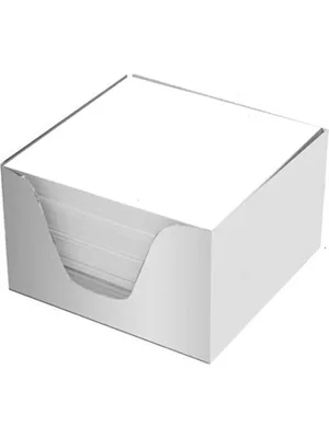 Aka 7.5x7.5 Cm Küp Blok Beyaz