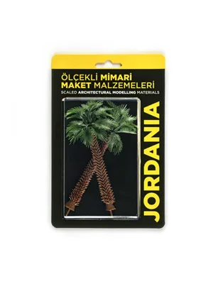 Jordania 1\100 8 Cm Palmiye Yeşil 2"li Je03-s08