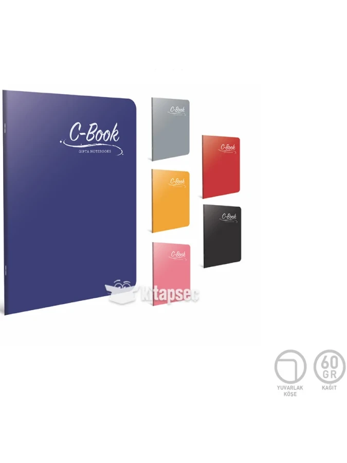 Gıpta C Book A4 Pp Kapak Tel Dikişli Defter Kareli 40 Yp 6898