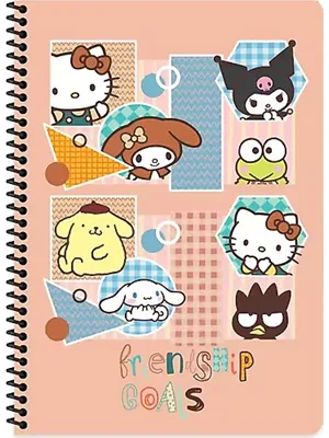 Keskin Color Hello Kitty And Friends A7 Spir. Karton Kapak Bloknot Çizgili 42 Yp 140100-13