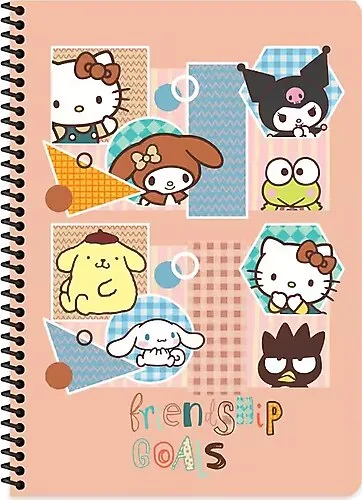 Keskin Color Hello Kitty And Friends A7 Spir. Karton Kapak Bloknot Çizgili 42 Yp 140100-13