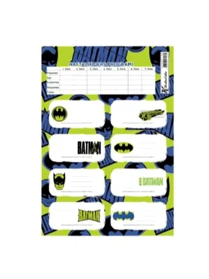 Keskin Color Batman Okul Etiketi Ders Programlı 3 Lü 220130-09