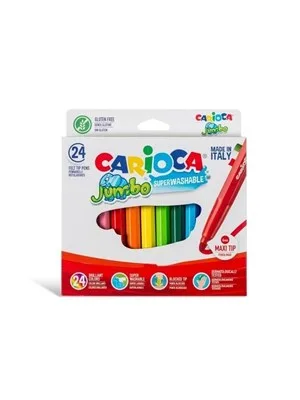 Carioca Bravo Jumbo Süper Yıkanabilir Keçeli Kalem 12"li 42755