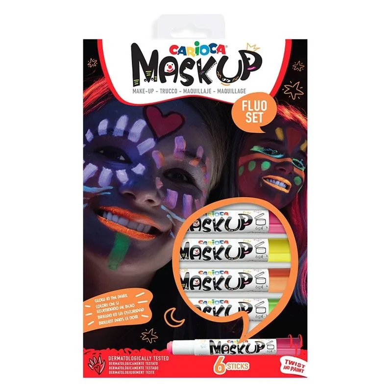 Carioca 6 Gr Yüz Boyası 6"lı Fosforlu 43156