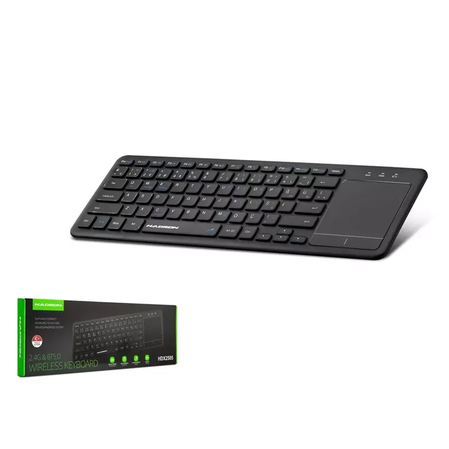 Hadron Hdx2505 Bluetooth ve Wireless Kablosuz Touch Padli Klavye