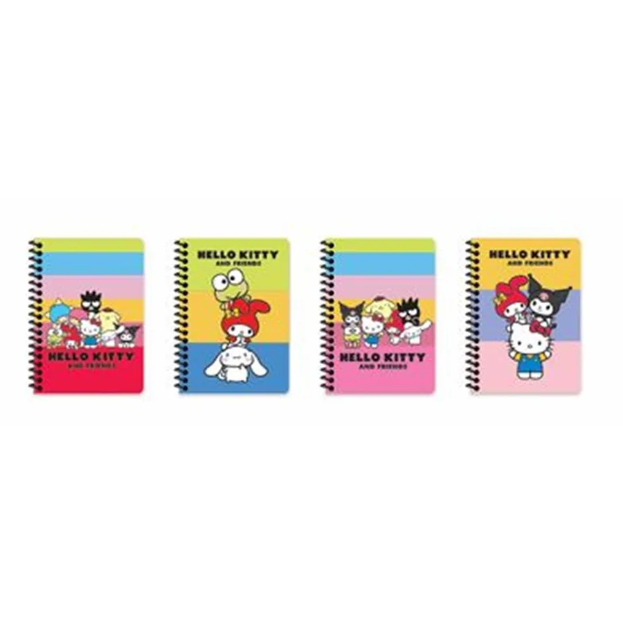 Keskin Color Hello Kitty And Friends A6 Karton Kap. Spir.not Def.çizgili 80 Yp 140400-13