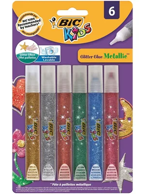 Bic Metalik Glitter Simli Yapıştırıcı 6"lı 893269