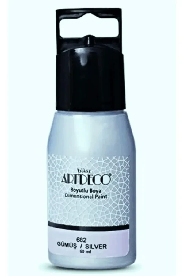 Artdeco 50 Ml Metalik Boyutlu Boya Gümüş 682