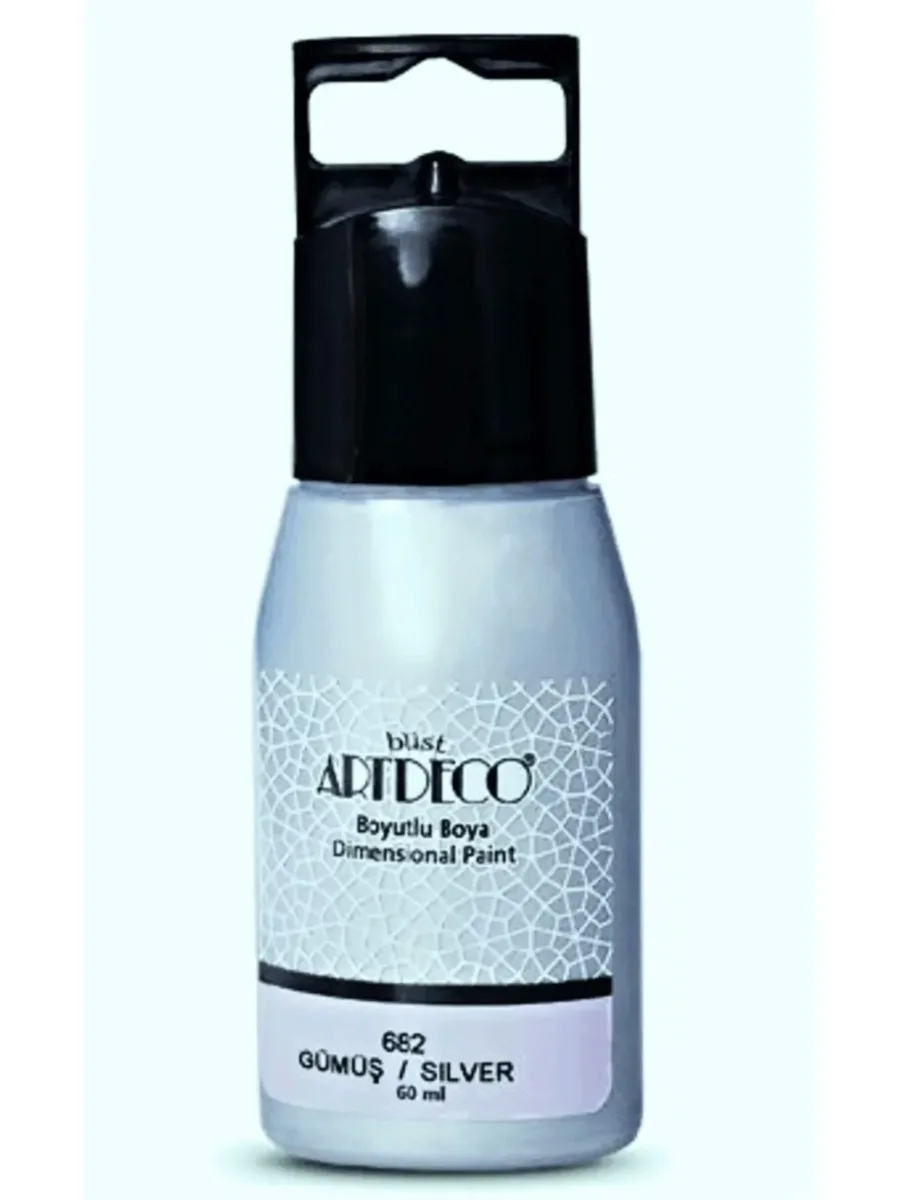 Artdeco 50 Ml Metalik Boyutlu Boya Gümüş 682