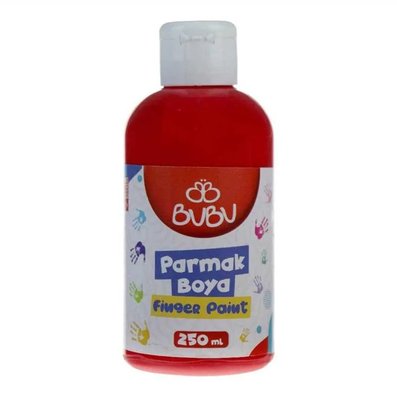Bubu 250 Ml Parmak Boyası Kırmızı Par013