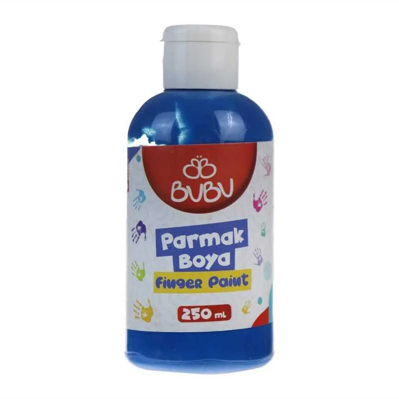Bubu 250 Ml Parmak Boyası Mavi Par012
