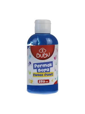 Bubu 250 Ml Parmak Boyası Mavi Par012