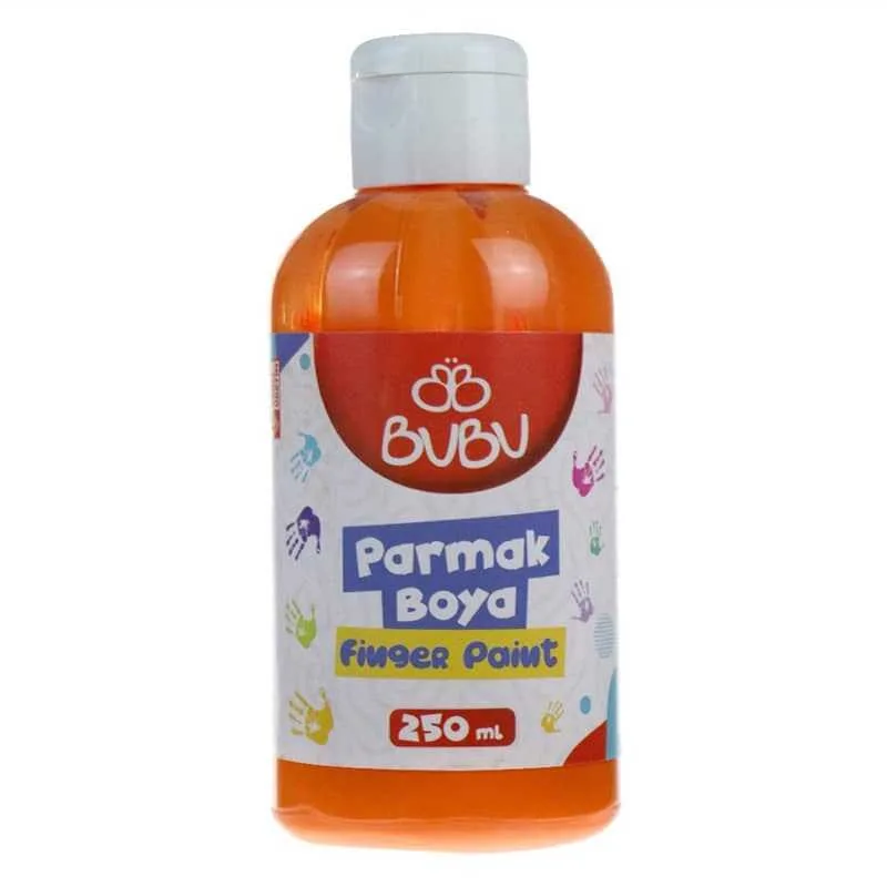 Bubu 250 Ml Parmak Boyası Turuncu Par018
