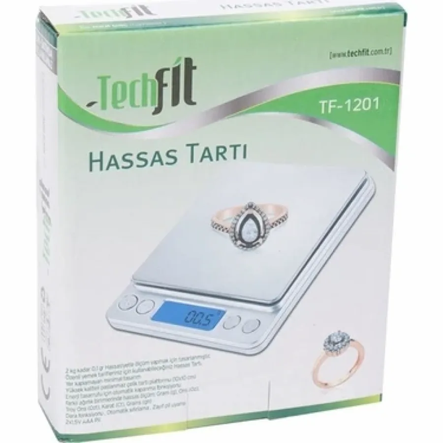 Techfit Tf-1201 Dijital Hassas Kuyumcu Terazisi