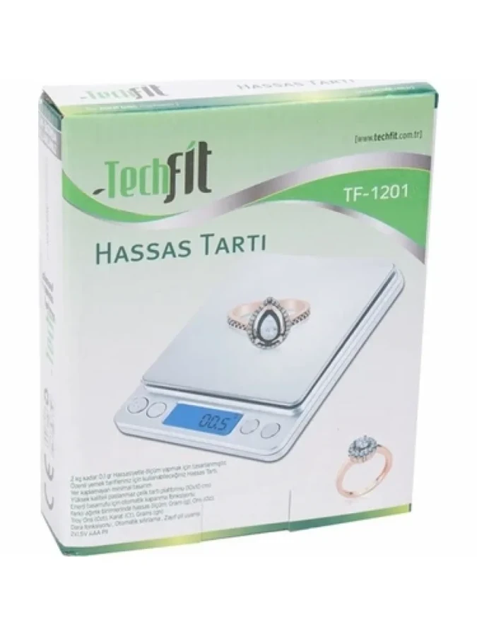 Techfit Tf-1201 Dijital Hassas Kuyumcu Terazisi