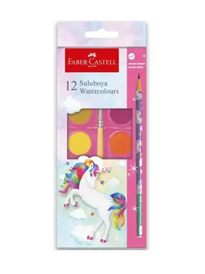 Faber Castell Unicorn Suluboya 12 Li+1 Kurşun Kalem 5292000003