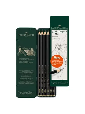 Faber Castell Pitt Graphite Matt Dereceli Kalem 6 Lı 115207