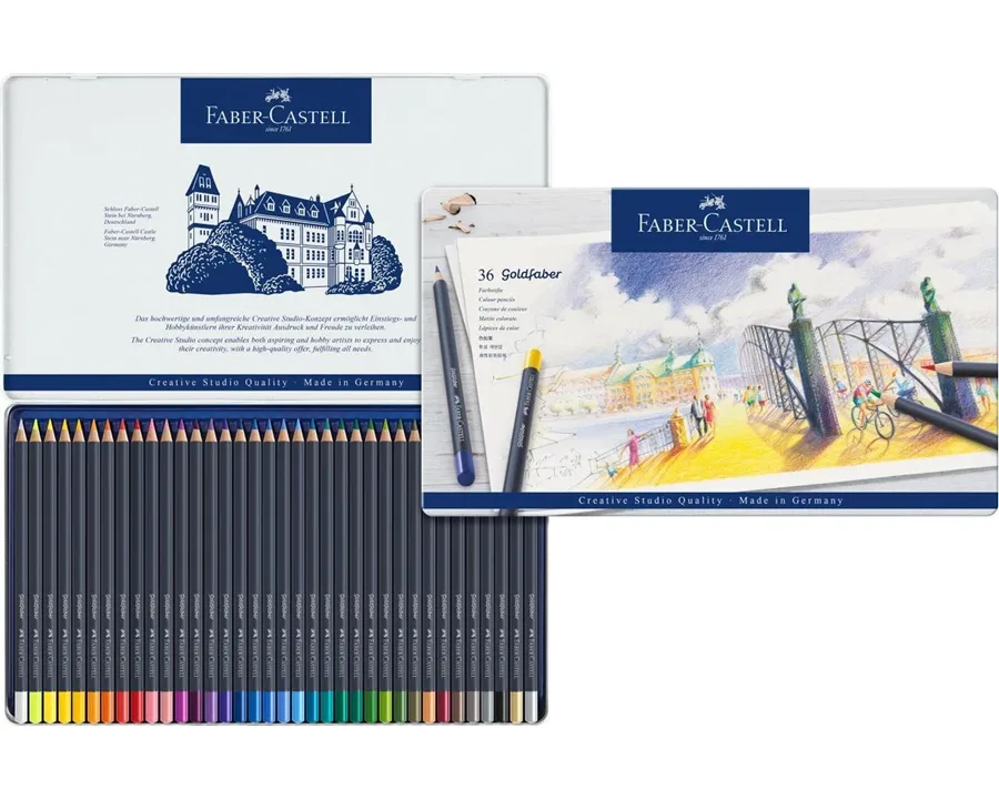 Faber Castell Goldfaber Boya Kalemi Metal Kutu 36 Lı 114736