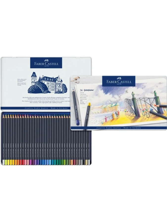 Faber Castell Goldfaber Boya Kalemi Metal Kutu 36 Lı 114736