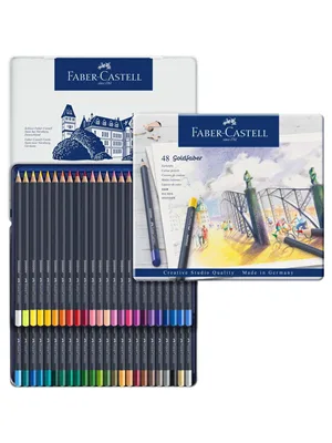 Faber Castell Goldfaber Boya Kalemi Metal Kutu 48 Li 114748