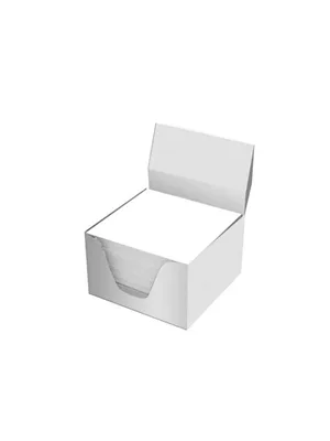 Elma 8x8 Cm Küp Blok Beyaz