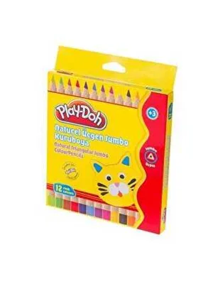 Play-doh Naturel Jumbo Kuruboya Kalemi 12 Renk Ku009