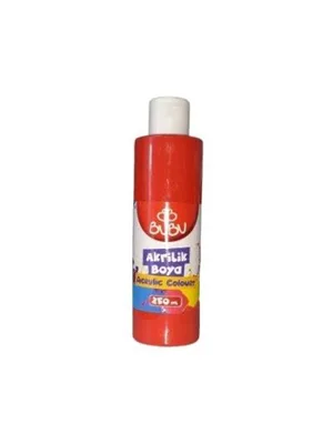 Bubu 250 Ml Akrilik Boya Kırmızı Akr007