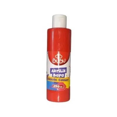 Bubu 250 Ml Akrilik Boya Kırmızı Akr007