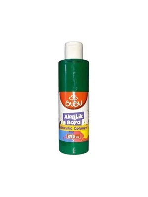 Bubu 250 Ml Akrilik Boya Yeşil Akr005