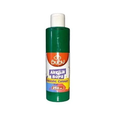 Bubu 250 Ml Akrilik Boya Yeşil Akr005