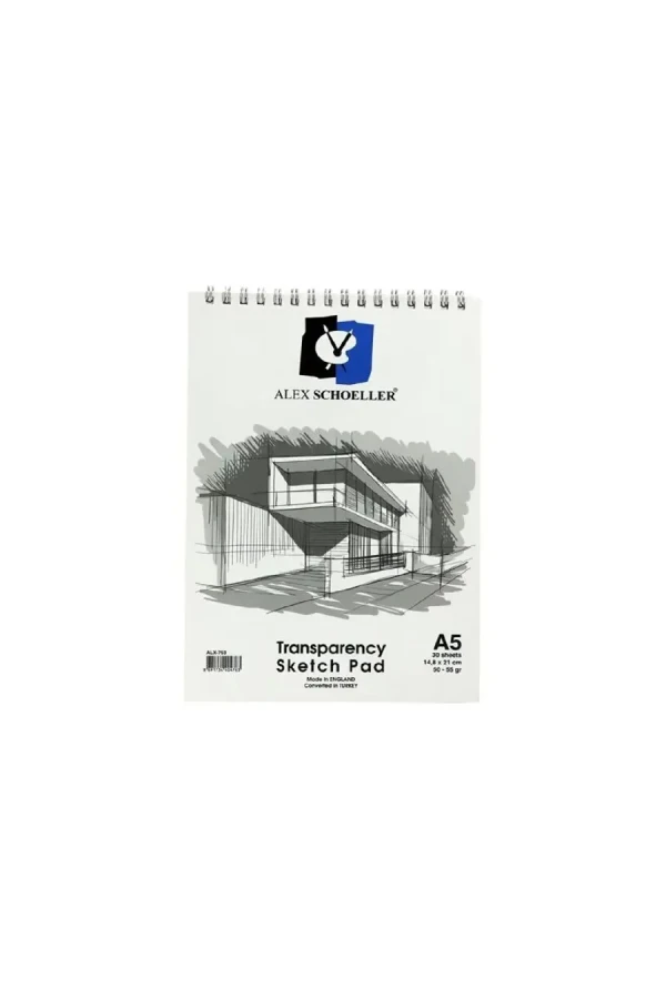 Schoellershammer A5 50\55 Gr Glama Spiralli Aydınger Çizim Defteri 30 Yp