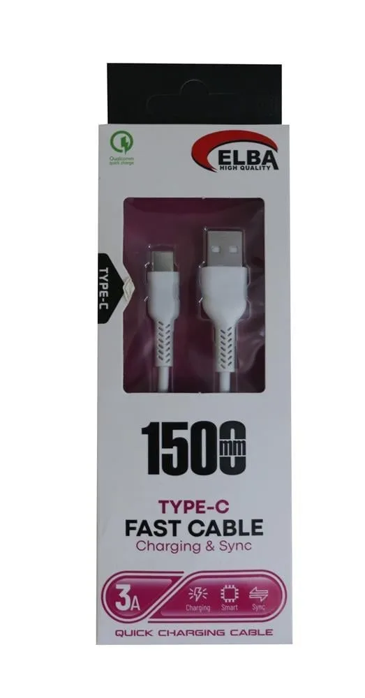 Elba Elb37 1.5 Metre Usb-a To Type-c Şarj Kablosu