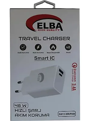 Elba Elb13 Usb-a ve Type-c Çıkışlı 48w Şarj Başlığı