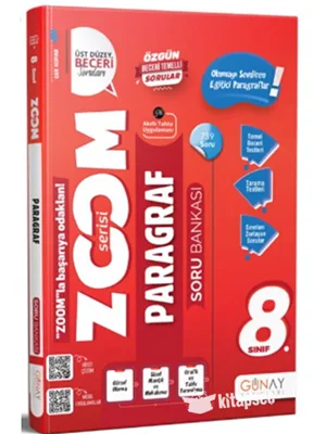 Günay Yay.- 8.sınıf Zoom Serisi Paragraf Soru Bankası 2526