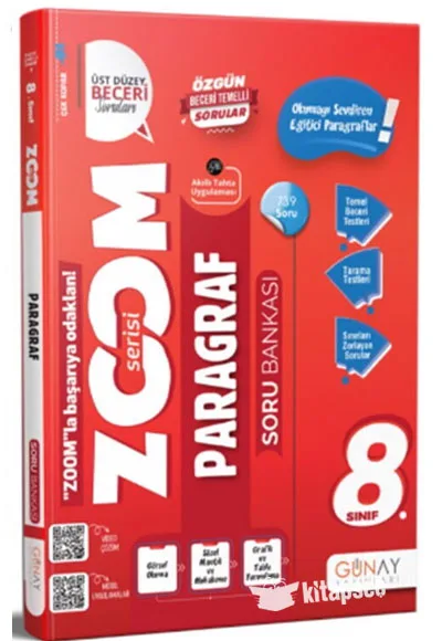 Günay Yay.- 8.sınıf Zoom Serisi Paragraf Soru Bankası 2526