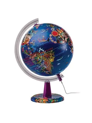 Gürbüz 20 Cm Işıklı Siyasi Modern Küre 48203