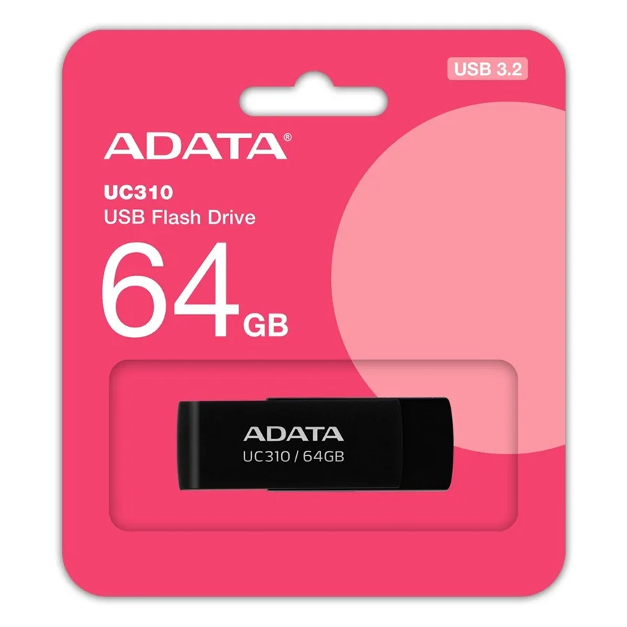 Adata Uc310 64 Gb Usb 3.2 Gen1 Siyah Flash Bellek