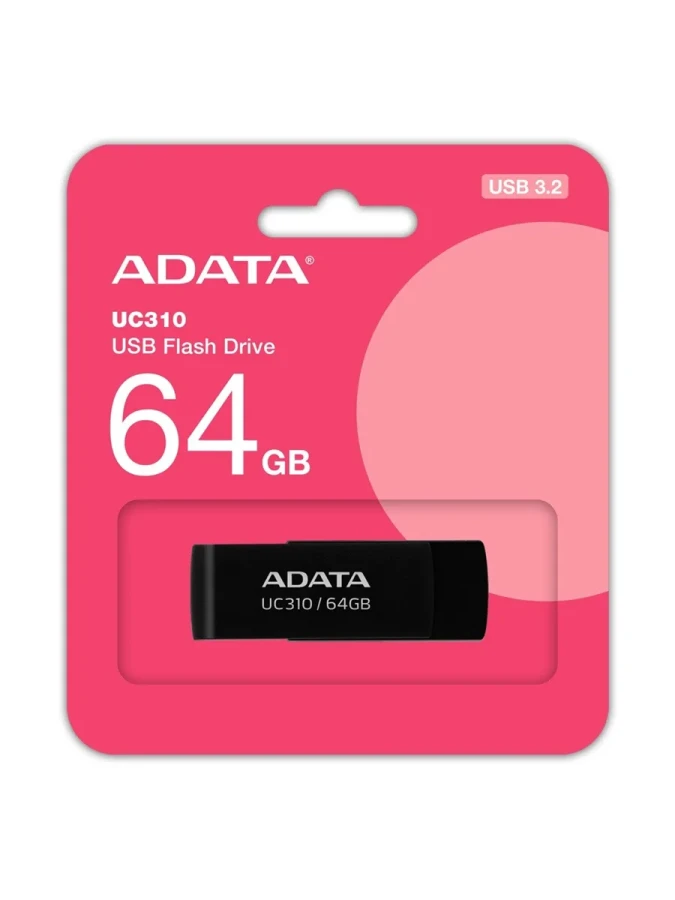 Adata Uc310 64 Gb Usb 3.2 Gen1 Siyah Flash Bellek
