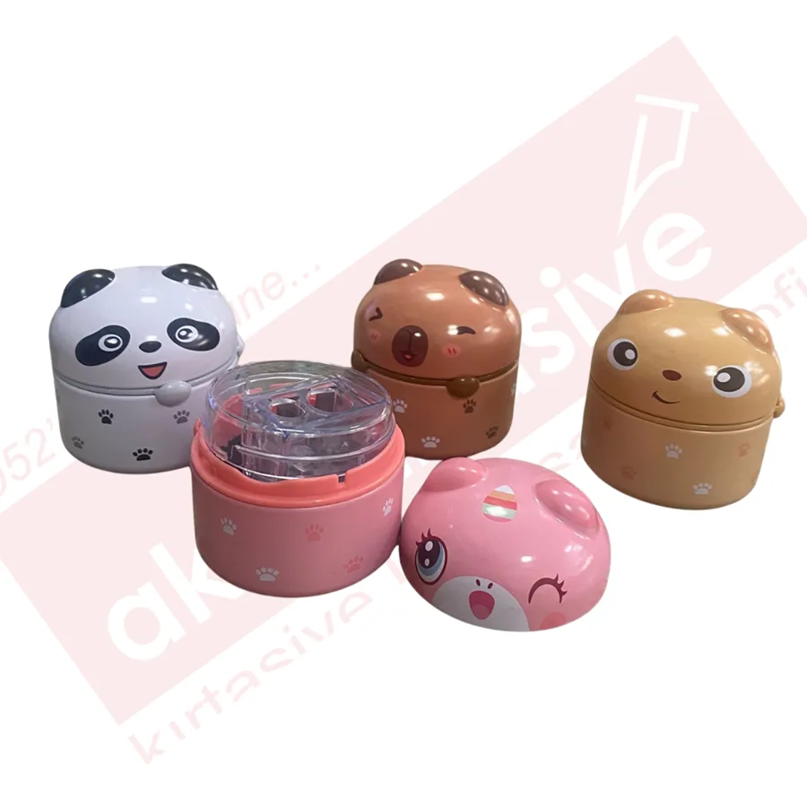 Mikro Cute Friends Çift Bıçaklı Kalemtraş Mk-6405