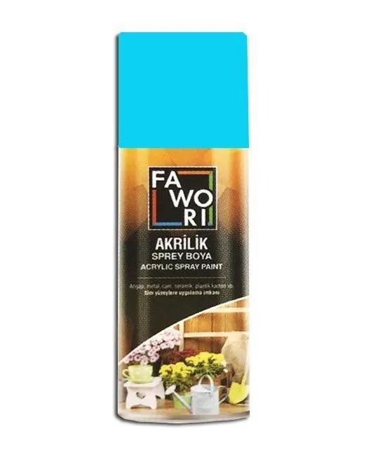 Fawori 400 Ml Akrilik Sprey Boya Açık Mavi Ral5012