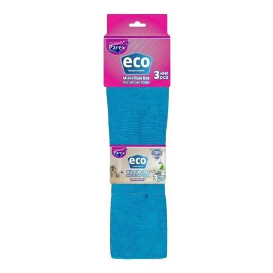Parex Eco Mikrofiber Temizlik Bezi 3"lü Ort0103801