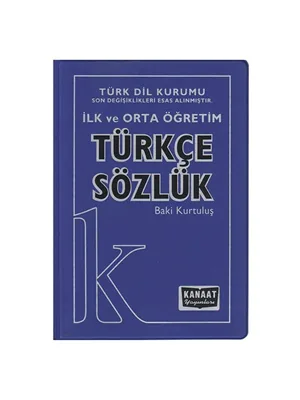 Kanaat Yay.-ilk ve Orta Öğretim Türkçe Sözlük (biala Kapak)