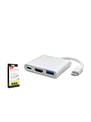 Hadron Hdx7764 Type-c To Hdmi + Usb-a + Usb-c Çevirici Adaptör