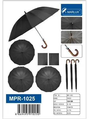 Marlux Protokol Şemsiye Siyah Mpr-1025