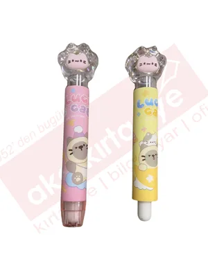 Mikro Lucky Cat Basma Mekanizmalı Silgi Er-5940