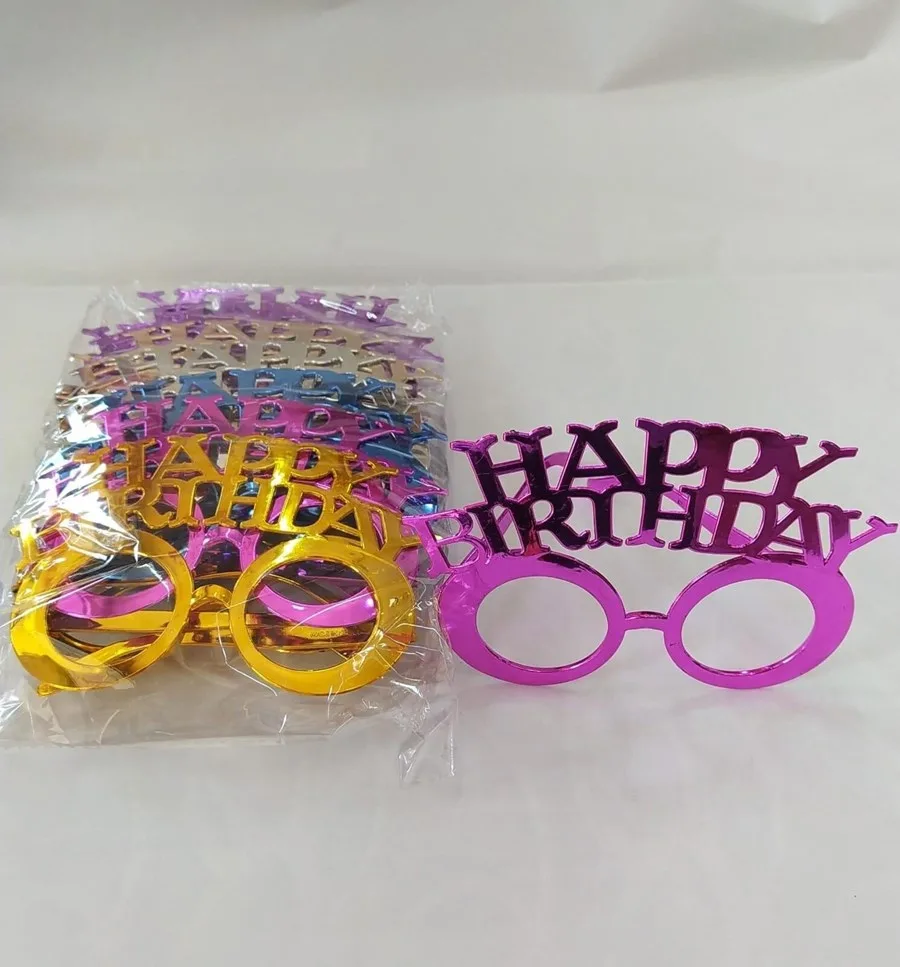 Nedi Happy Birthday Yazılı Metalik Gözlük 13063