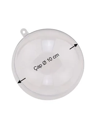 Nurgün 8 Cm Plastik Şeffaf Küre
