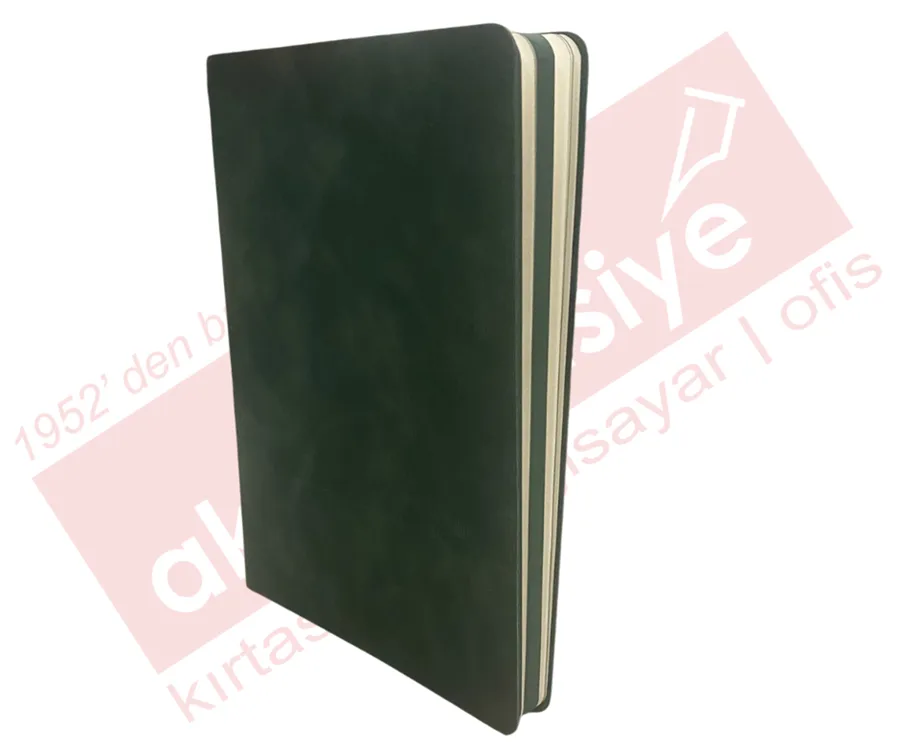 Victorias Journals 15x21 Duo Esnek Kap.vegan Deri Çizgili Defter 192 Sf. Yeşil 125-2033