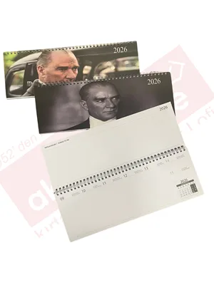Lizy 12x33 Spiralli Haftalık Masa Takvimi Atatürk Serisi Tkv-ms1 (2026)